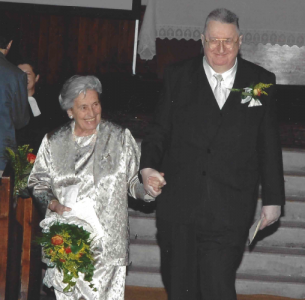 Ehepaar Barton bei der Goldenen Hochzeit 2006